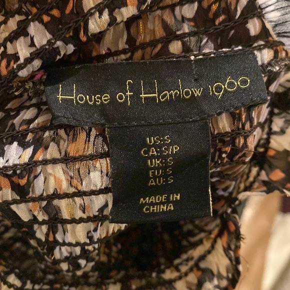 House of Harlow 1960 blouse size small - Picture 5 of 6